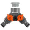 GARDENA OGS valvola doppia con filettatura da 1 e adattatore da 3/4