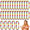 YOUNGSAY 30 Pezzi Ghirlanda Hawaiana Collana, Multicolori Ghirlanda Hawaiana, Riutilizzabile Collana Hawaiana per Feste Tropicali/Feste in Spiaggia/Decorazioni di Compleanno