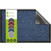 SQUATCH® | Tappeto d'ingresso interno | Zerbino resistente e antiscivolo | assorbe l'acqua e raccoglie lo sporco | facile da pulire | Collezione MARS (Blu, 40x60cm)
