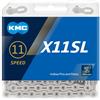 KMC X11sl, Catena Unisex Adulto, Silver, 118 Link