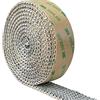Protalwell Guarnizione per stufa a legna, guarnizione piatta autoadesiva per stufe e caminetti, larghezza 25 mm e spessore 3 mm, nastro in fibra di vetro resistente alle alte temperature, lunghezza 1,8 m