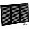 Steinberg14 Griglia di Ventilazione Rettangolare 300x200 mm - Griglie di Aerazione in Metallo Nero - Serranda di Scarico dell'aria con Zanzariera - Copri Bocchetta Interna a Parete e a Soffitto