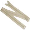 Aerzetix - Set di 5 Cerniere Lampo a Spirale N°5 70cm separabili con cursore - in Metallo Nylon Poliestere - Colore Beige Chiaro - per Cucito Artigianato creazioni Tessili