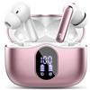 Btootos Cuffie Bluetooth, Auricolari Bluetooth 5.4 Stereo HiFi con 4 HD Mics, Mini Cuffie Wireless, 40 Ore Cuffiette Bluetooth per Androide/iOS, USB-C, Earbuds IP7 Impermeabili, LED Display