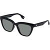 Le Specs Enthusiplastic Black - Occhiali da sole da donna CAT-EYE a forma di montatura con alta protezione UV LSU2229565, Green Mono/Black