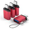 MOGOOD Adattatore USB C Maschio a USB 3.0 Femmina, Adattatore USB a USB C Convertitore OTG Compatibile MacBook Pro, Chromebook, Pixelbook, Microsoft Surface Go, Ss Galaxy S20 S21 S22 Pixel