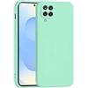 Mixroom - Cover Custodia Case per Samsung Galaxy A12 4G / 5G / M12 Protezione Fotocamera in Silicone TPU Morbido Opaco Bordi Piatti Colore Verde Acqua