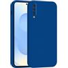 Mixroom - Cover Custodia Case per Samsung Galaxy A50 / A30S / A50S Protezione Fotocamera in Silicone TPU Morbido Opaco Bordi Piatti Colore Blu