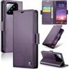 Rerzoiro Cover per Xiaomi 14 Custodia Portafoglio [Blocco RFID] Premium Pelle PU Wallet Case Flip Libro con Porta Carte Slot Supporto Flip Case per Xiaomi 14, Viola