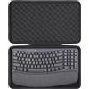 co2CREA cassa custodia borsa per Logitech Wave Keys Tastiera Wireless Ergonomica e Mouse Combo(solo scatola,Case Only)