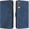 OKZone Cover per Samsung Galaxy A7 2018/A750, Custodia in Pelle Samsung A7 2018/A750, Cover a Libro Galaxy A7 2018/A750 Magnetica Portafoglio Folio PU Pelle Flip Caso con Wallet Case Cover (Blu)