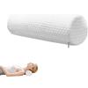 MAGIC SELECT Cuscino Cervicale Cilindrico. Cuscino per Gambe in Memory Foam con Fodera in Poliestere Lavabile. Cuscino Ergonomico per Collo, Gambe e Schiena. Ideale per Casa e Viaggio.