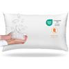 sleepling 196517 - Cuscino per letto o divano, 100% piumino e piume, lavabile a 60 gradi, Downpass, 100% cotone, 30 x 50 cm, bianco