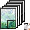 ESYFOR Cornice Magnetica A3, 6 Pezzi Cornici Magnetiche Adesive da Parete Impermeabile PVC Cornice per Pittura a Diamante per l'Affissione di Documenti, Manifesti, Informazioni,Pubblicità, Offerte