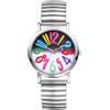 Avaner Orologio da donna con cinturino elastico: orologio numeri colorati a grande scala con quadrante di colore di transizione e stile di moda personalizzato, regalo di compleanno festa della mamma