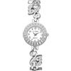 Avaner Orologio da donna al quarto: orologio da donna fantasia elegante diamante strass numeri arabi con decorazione piccolo cigno, regalo festa della mamma, Natale, argento