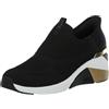 Skechers A- Wedge-Crecent Hands Free Slip-ins, Scarpe da Ginnastica Donna, Nero, 39 EU