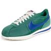 NIKE Cortez, Sneaker Donna, Evergreen Aura Hyper Royal Sail Bianco, 38 EU
