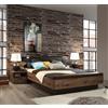Forte Jacky Letto, in legno, rovere nobile/rovere nobile con testo/rovere nero, L x A x P: 219,8 x 90,2 x 242,2 cm
