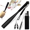YUJUVI Pesca Accessori Set 3PCS Ammazza Pesci in Alluminio Bastone per Pescare Mazza da Pesca in Alluminio Slamatore Pesca Fishing Tool Set (Nero)