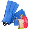 Generic Pinne per snorkeling, pinne da nuoto portatili in gomma, pinne corte con cinturino regolabile alla caviglia, comode pinne per nuoto e snorkeling