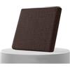 AQIGR Cuscino per Sedia da Ufficio in Memory Foam Rimovibile Cuscini Sedie Esterno e Interno 40x40 45x45 50x50, Tessuto di lino, con Cerniera per Sedie da Cucina, Giardino, Patio(Dark Curry,45x50cmx8cm Thic