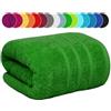 EDB Telo da bagno extra large, 100 x 200 cm, da bagno di grandi dimensioni, XXL, super morbidi, 100% cotone egiziano, asciugamano da spiaggia avvolto nel corpo, 600 g/m² (verde salvia, 1)