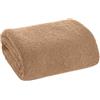 Eurofirany Coperta Bouclé, morbida coperta per TV e divano, federa per cuscino, copripoltrona (beige, 200 x 220 cm)