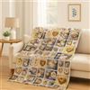 GX GARGIX Plaid Caldo in Pile, Coperta Morbida per Divano, Singolo, Matrimoniale, Microfibra Diverse Fantasie (Piazza e mezzo 160x200Cm, D3D-1)