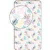 Jerry Fabrics Disney Stitch - Lenzuolo con angoli elasticizzati, motivo foglie, 90 x 200 + 25 cm, 100% cotone