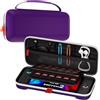 ProCase Borsa per Console Custodia per Nintendo Switch 2 2025 con 24 Slot per Schede di Gioco, Custodia Protettiva Dura da Viaggio Portatile Adatta per Console e Accessori -Viola
