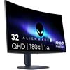 Alienware 32 Monitor Gaming - AW3225DM, QHD 2560x1440, 1500R Curvo, 180Hz, VA, 1ms, AMD FreeSync, VESA AdaptiveSync, 95% DCI-P3, HDR400, DisplayPort, 2 HDMI, 3 USB, 3 Anni di Garanzia