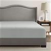 Comfort Spaces Coolmax,Lenzuolo con angoli elasticizzati, super morbido, resistente allo sbiadimento, tasca profonda 43.2 cm, elastico tutto intorno, regina, grigio