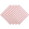DII Gingham Check, rosa, tovagliolo