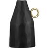 GILDE Vaso Dora in alluminio - nero - impermeabile - altezza 31 cm x larghezza 15 cm