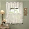 Sweet Home Collection Heavy Lace Kitchen Curtain Swag Pair, Crema