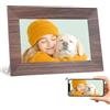 BWJBSW Cornice Digitale 7 Pollici, WiFi IPS Touchscreen Cornice Elettronica, Memoria Integrata da 32GB, BWJBSW Cornice Foto Digitale per Condividere Immagini, Video e Musica, Supporta Sveglia, Auto-Rotazione