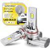 Sidaqi HB3 9005 Lampadina LED 6000K bianco 1:1 Dimensione 32000LM Super luminoso LED HB3 con ventola, 9005 Kit di conversione fari 12V per Hi/Lo Beam Fendinebbia Plug and Play-2PCS