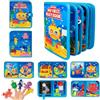 Shenkon Tech Tema Oceano Busy Board Libro Montessori Interattivo 1 2 3 4 Anno, Quiet Book sensoriale educativo, Giochi Montessori 1 2 3 4 5 6 Anni, Pannello di Feltro attività, Valigetta Montessori Bambini