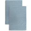 zer0bed Set 2 Tappetini da Bagno in Spugna, Misura 50x70 cm, Assorbente, 650 g/m², Lavabile in Lavatrice, Asciugatura rapida, Colore Avio