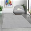 Mias Teppiche Mia's Teppiche Comfort Tappeto moderno a pelo corto, lato inferiore antiscivolo, lavabile fino a 30 gradi, morbidissimo, effetto pelliccia, Grigio, 160 x 220 cm