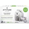 BIO SPECTRA ATTITUDE ATTITUDE Fogli riutilizzabili per asciugatrice, eliminatore statico e ammorbidente, senza profumo, 300 lavaggi, 2 fogli (1 confezione)