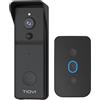 Tiqvi - Videocitofono Smart Senza Fili, WiFi, Full HD 1080P, Rilevamento Movimento, Audio Bidirezionale, Visione Notturna, USB Chime Incluso