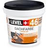 LEVEL PLUS Vernice per tetto, 1,5 kg, vernice per tetto, membrana polimerica flessibile, resistente alle intemperie, rosso mattone RM46