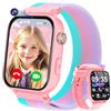 CATGIFF 4G Smartwatch Bambini, Kids Smart Watch Intelligente con GPS, SOS, WIFI, Chat Vocale, Videochiamata, Modo Classe, Giochi Sveglia Contapassi Ragazzi Ragazze Orologio Regalo 4 ai 12 anni, Rosso