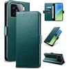 Yunubeyii Cover Libro per Xiaomi 15,Verde | Blocco RFID,Luxury PU Pelle,Portafoglio,Card Holder,Magnetic Phone Custodia,Kickstand,Protettiva,Antiurto