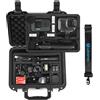 Lekufee Custodia Rigida Impermeabile per GoPro Hero 13/12/11/10/9, LIT Hero,Hero 4K,Mission 1 Pro,Creator Edition,Action Cam e Altri Accessori (Solo Valigia)
