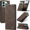 Azororo Cover per Xiaomi Redmi Note 14 5G, Premium PU Pelle Custodia, Magnetica Carta Fessura Portafoglio Case, Flip Cavalletto Custodia per Redmi Note 14 5G - Caffè