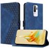 OKZone Cover per OPPO A9 2020 4G/OPPO A11 4G/OPPO A5 2020 4G,Custodia a Libro in Pelle Protettiva Folio Portafoglio con Chiusura Magnetica e Slot per Carte Wallet Case Flip Cover(Blu)