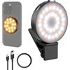 NEEWER ENTRY LEVEL VERSION Luce Selfie Magnetica Compatibile con MagSafe iPhone, LED Fill Ring Light per Telefono con Clip da 1W per Laptop Videoconferenza Trucco Riprese, CRI95+ 840lux/0,2m, NL32R
